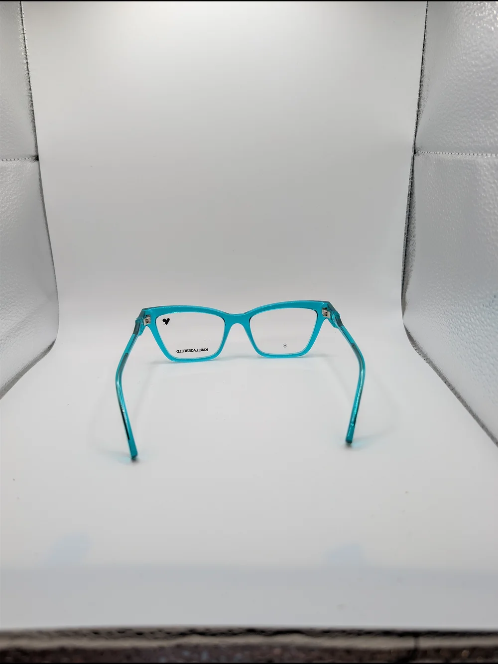 ​Karl Lagerfeld KL6135 Aqua Turquoise Cat Eye Eyeglass Frames NWT 53-18-140